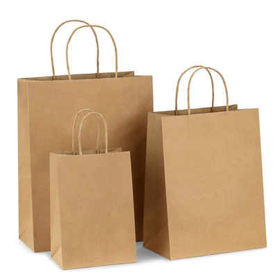 Сумка подарка Tableware 130g 135g Kraft Biodegradable устранимая белая с ручками