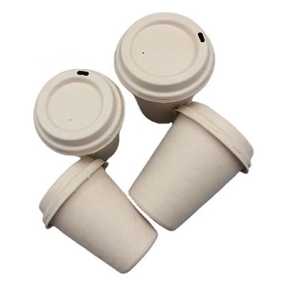 Кофейные чашки Tableware 8oz багассы Pfas молока свободные Biodegradable устранимые на вынос