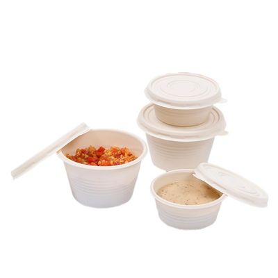 Устранимые чашки части соуса приправой Tableware майцены 4OZ с крышками