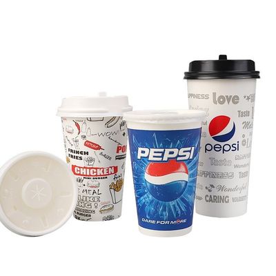 чашки 300gsm холодного напитка устранимых бумажных стаканчиков колы PLA PE 22oz 640ml бумажные