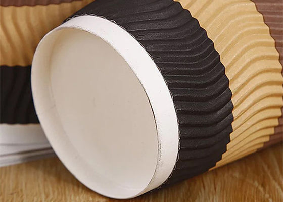 стены пульсации 20oz 24oz бумажные стаканчики Biodegradable устранимые чашки напитка 8 Oz бумажные горячие