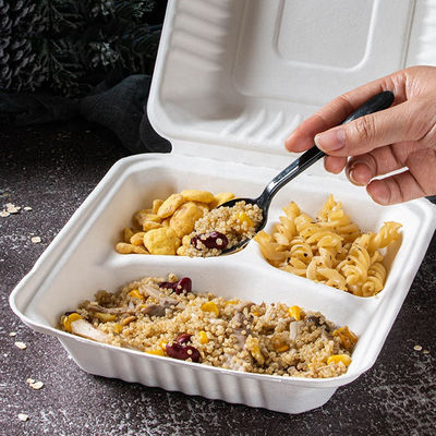 раковины багассы сахарного тростника 8in Tableware контейнера фаст-фуда 9in Biodegradable Freezable