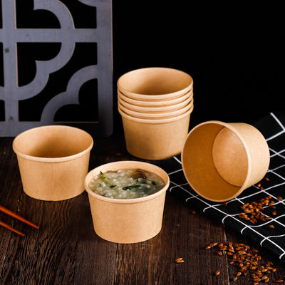 16OZ 26oz Kraft принимают прочь Eco дружелюбные устранимые пищевые контейнеры Biodegradable чашки супа