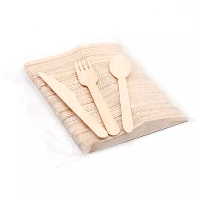 нож и ложка вилки столового прибора 150mm Biodegradable березы 140mm устранимые деревянные деревянные
