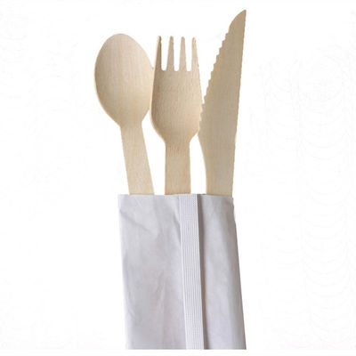 нож и ложка вилки столового прибора 150mm Biodegradable березы 140mm устранимые деревянные деревянные