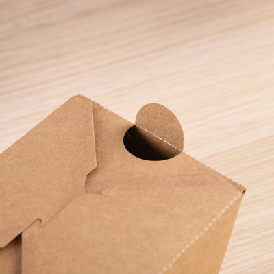 Biodegradable упаковка еды кладет бумагу в коробку Kraft коробки для завтрака бенто Takeway