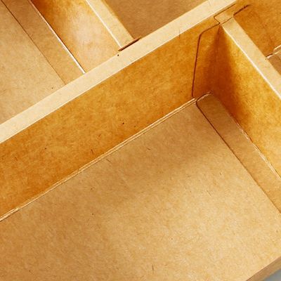3 4 бенто Tableware 5 отсеков коробка для завтрака Kraft 3MM Biodegradable устранимого бумажная