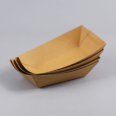 Подносы закуски Frie шлюпки Tableware 0.25LB 25# Biodegradable устранимые