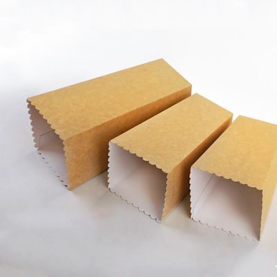 Попкорна Tableware наггетов CMYK коробка Biodegradable устранимого открытого верхнего упаковывая