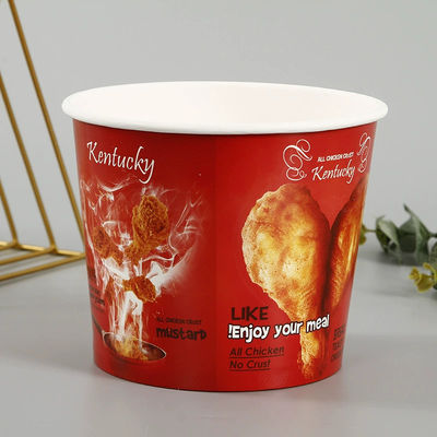 ведро жареной курицы попкорна Tableware напитка 32oz 46oz 48oz Biodegradable устранимое