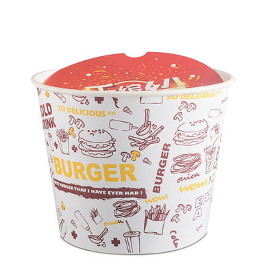 ведро жареной курицы попкорна Tableware напитка 32oz 46oz 48oz Biodegradable устранимое
