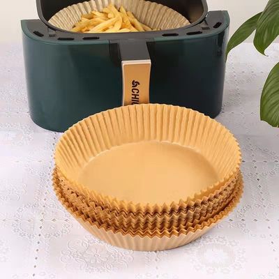 Выпечка пергаментной бумаги 20cm Fryer воздуха доказательства масла покрытая силиконом круглая устранимая
