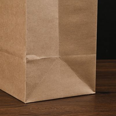 бумажные мешки Брауна Tableware 250gsm 300gsm Biodegradable устранимые с ручками