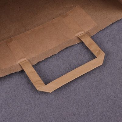 бумажные мешки Брауна Tableware 250gsm 300gsm Biodegradable устранимые с ручками