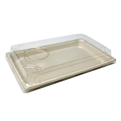 поднос суш Tableware багассы фаст-фуда Dinnerware 11g Biodegradable с крышкой любимца