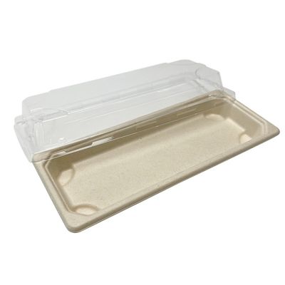 поднос суш Tableware багассы фаст-фуда Dinnerware 11g Biodegradable с крышкой любимца