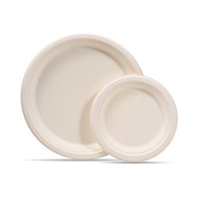 Плита способная к возрождению Pfas Tableware багассы 8in 10in Biodegradable свободное принимает вне контейнеры