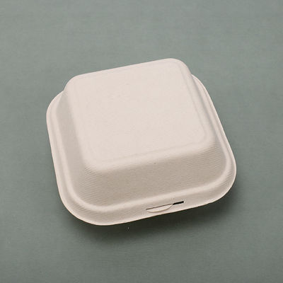 Нетоксическая Biodegradable раковина пульпы Tableware багассы 21g коробка бургера багассы 6 дюймов