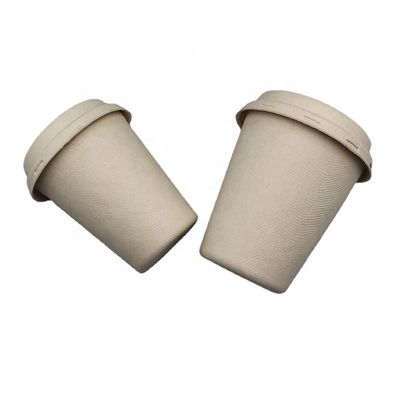 Кофейные чашки Tableware 8oz багассы Pfas молока свободные Biodegradable устранимые на вынос