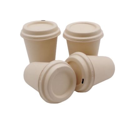 Кофейные чашки Tableware 8oz багассы Pfas молока свободные Biodegradable устранимые на вынос