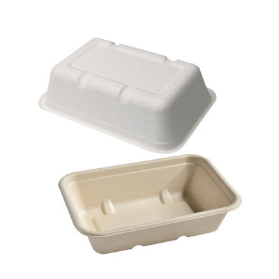 фаст-фуд салата Tableware багассы 450ml 550ml естественный Eco Biodegradable, который нужно пойти контейнеры