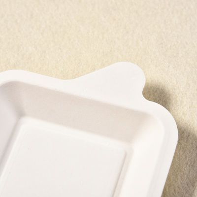 поднос еды десерта пульпы бумаги Tableware багассы мини сахарного тростника 7g Biodegradable для партии