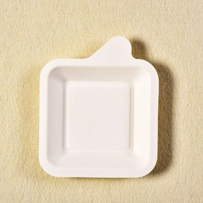 поднос еды десерта пульпы бумаги Tableware багассы мини сахарного тростника 7g Biodegradable для партии
