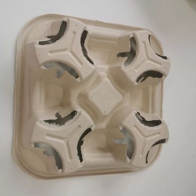 Пластиковый свободный Biodegradable Tableware 2 багассы 4 чашки 28g принимает вне несущую бумажного стаканчика