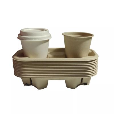 Пластиковый свободный Biodegradable Tableware 2 багассы 4 чашки 28g принимает вне несущую бумажного стаканчика