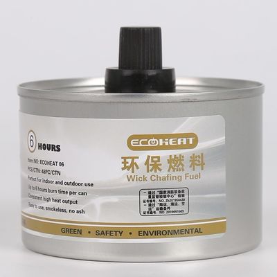 топливо 6hours 7oz ссаживая может подогреватель блюда шведского стола Sterno 170F фитиля пластиковой крышки сподручный
