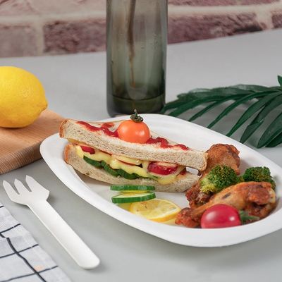 Плиты Eco зеленого 100% Biodegradable Compostable Tableware партии дружелюбные устранимые