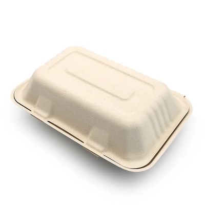 коробка бенто обеда пульпы багассы Tableware партии Dinnerware 600ml 1000ml Compostable