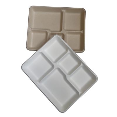 Поднос рождества безвредной Compostable багассы сахарного тростника Tableware партии устранимый