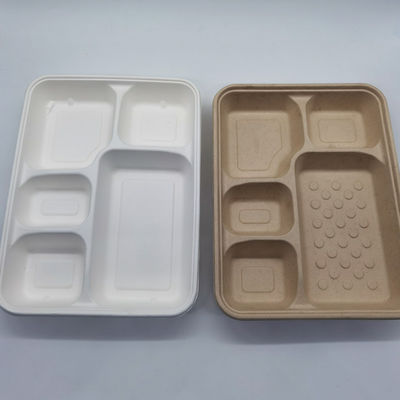 Поднос рождества безвредной Compostable багассы сахарного тростника Tableware партии устранимый