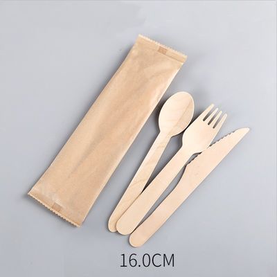 столовый прибор официальныйа обед 140mm устранимый деревянный установил Biodegradable ножи и ложки вилок
