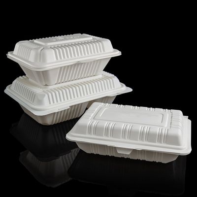 Упаковка еды раковины отсека столового прибора 3 кукурузного крахмала ресторана 9in устранимая