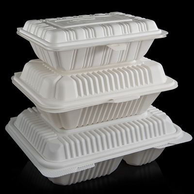Упаковка еды раковины отсека столового прибора 3 кукурузного крахмала ресторана 9in устранимая