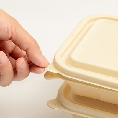 Коробка устранимого Compostable фаст-фуда коробки для завтрака еды майцены 500 600ML упаковывая