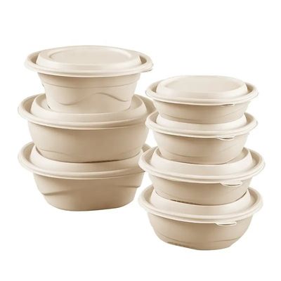 800ml 1050ml Biodegradable принимают вне шар плода майцены контейнеров с крышкой