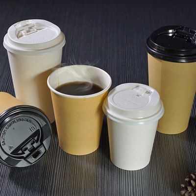 Кофейные чашки чая 12oz 360ml изготовленных на заказ бумажных стаканчиков логотипа устранимых горячие выпивая с крышками