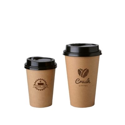 Кофейные чашки Kraft Biodegradable устранимых бумажных стаканчиков 8 унций бумажные одностеночные