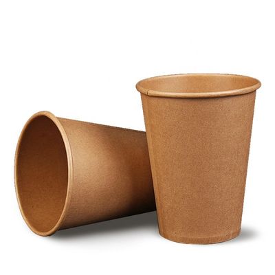 Кофейные чашки Kraft Biodegradable устранимых бумажных стаканчиков 8 унций бумажные одностеночные