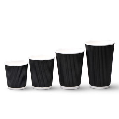 чашки пульсации гофрированной бумаги 12oz PLA 400ml крепкие прочные с крышками